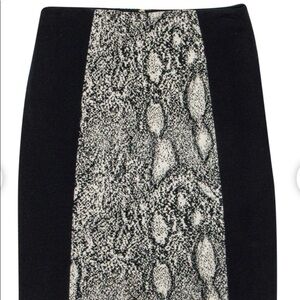 Rebecca Taylor Snake Print Pencil Skirt Womens Size 2 NWT Animal Print Office